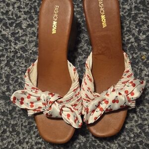 Fashion Nova Cherry Print Women's Sandals